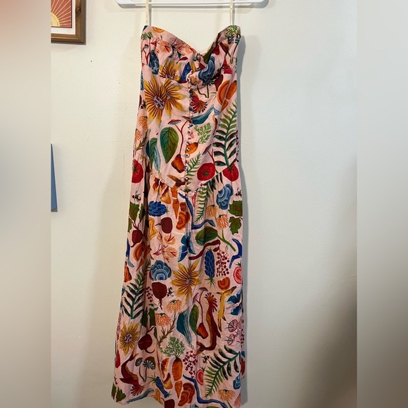 Farm Rio Printed Strapless Maxi Dress - Picture 6 of 8